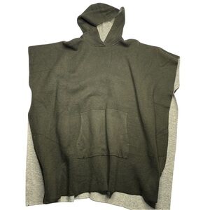 lululemon athletica Dark Green and Gray Hooded Poncho